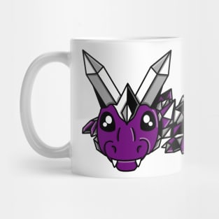 Asexual Pride Fidget Crystal Dragon Mug